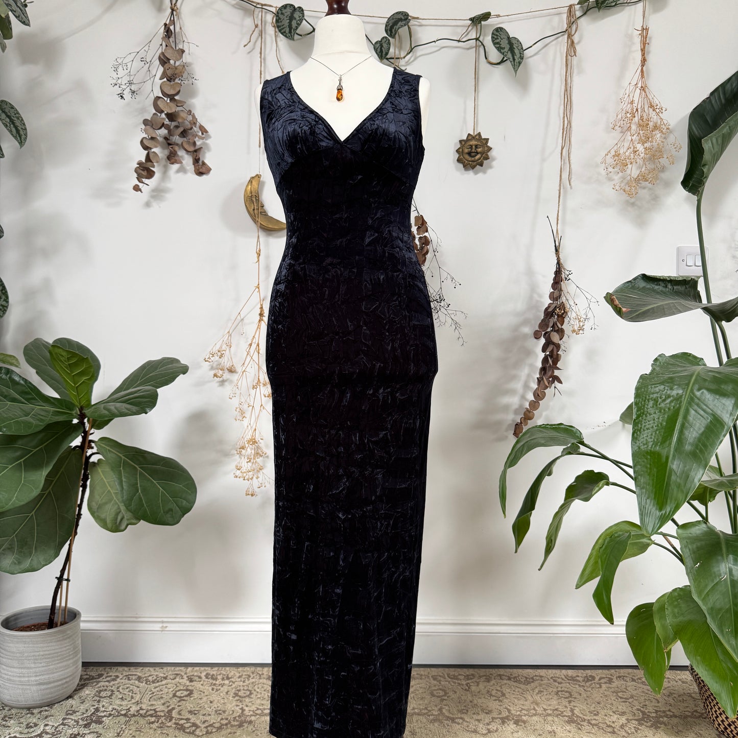 Two tone velvet dress - size S