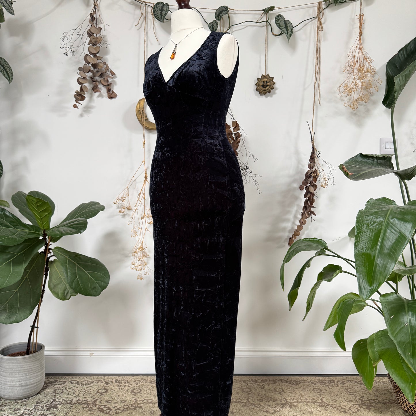 Two tone velvet dress - size S