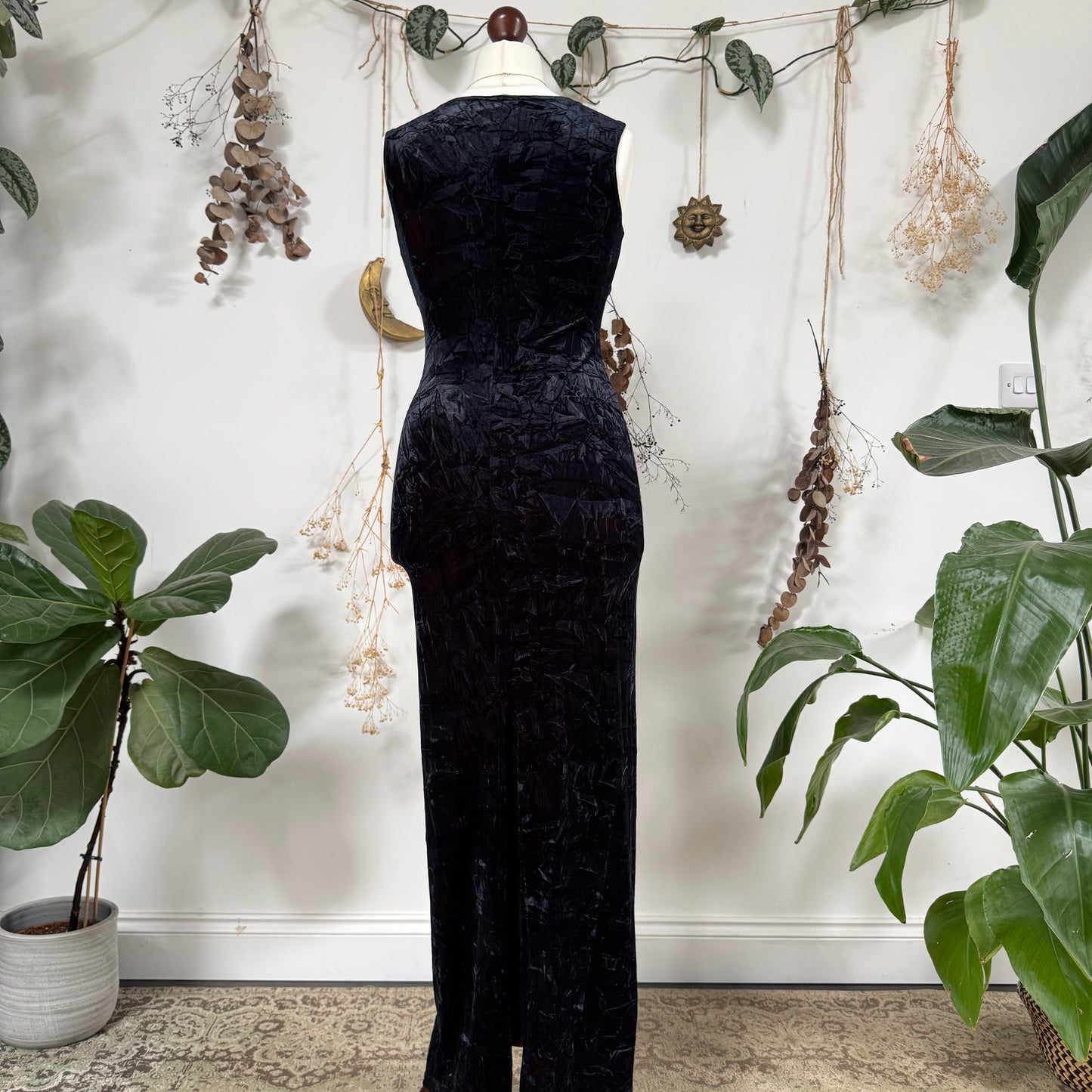 Two tone velvet dress - size S