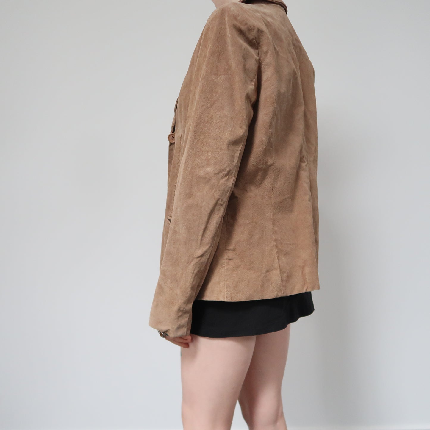 Tan suede jacket - size S/M