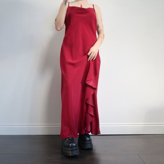 Raspberry red dress - size 14/16