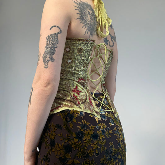 Beaded corset top - size S/M