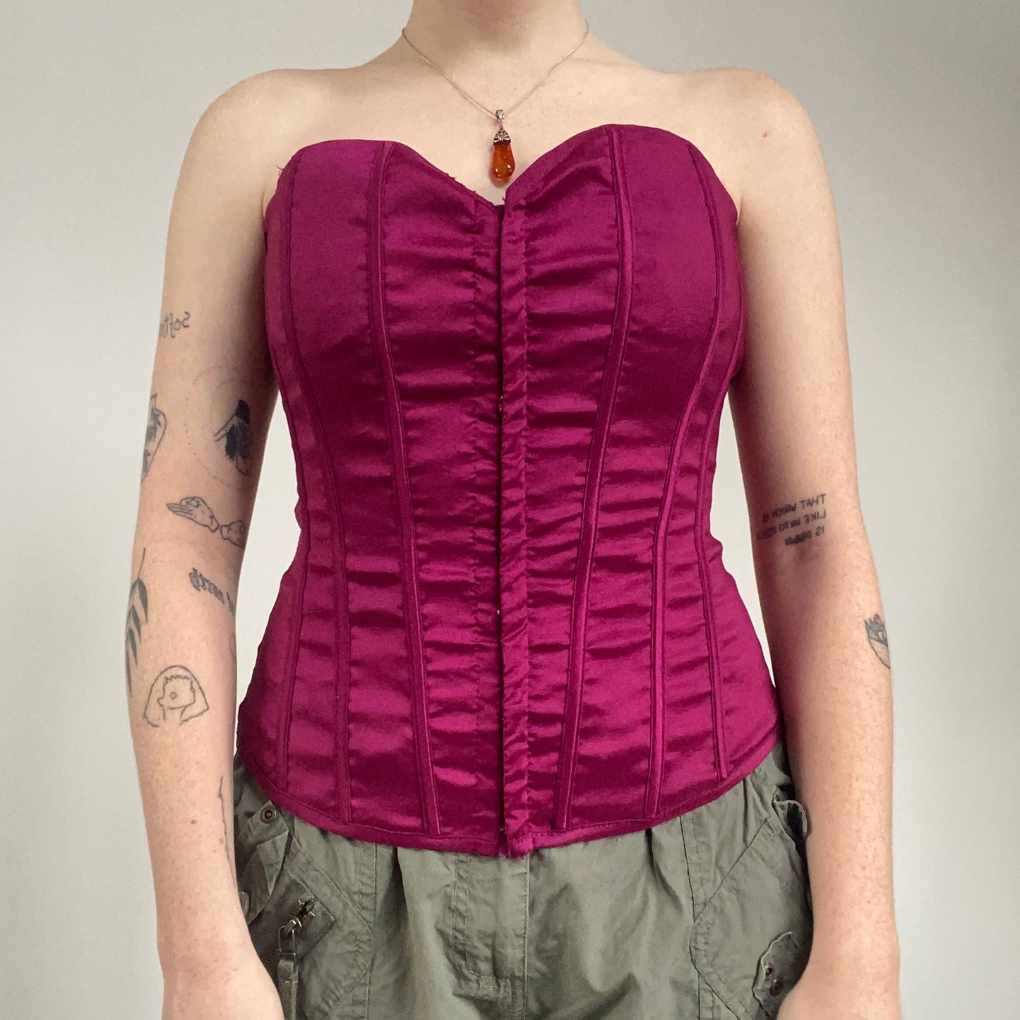 Pink corset - size 10/12