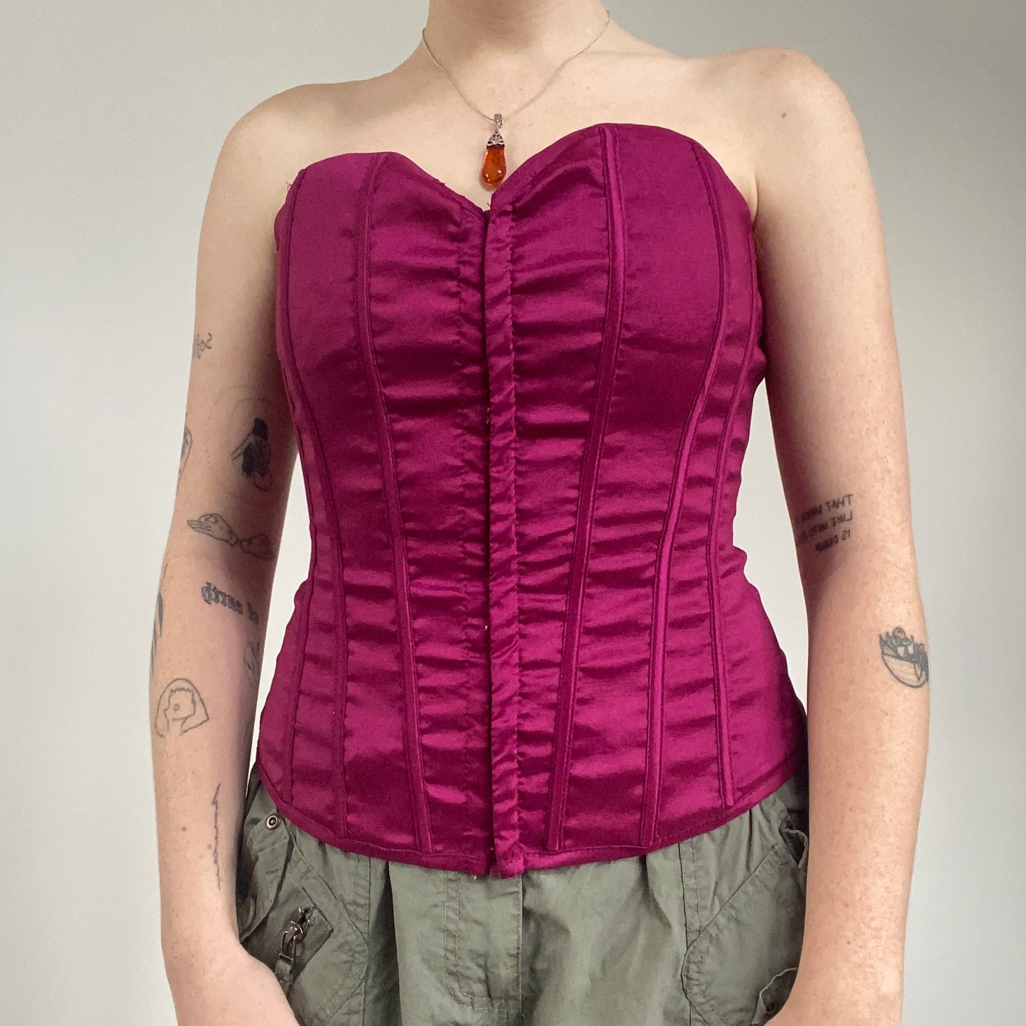 Pink corset - size 10/12